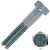 Болт шестигранный М14х80 мм DIN 931 класс 5.8 оцинкованная сталь